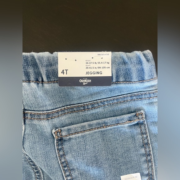 NWT OshKosh B’gosh Jeggings Sz 4T - Picture 4 of 4